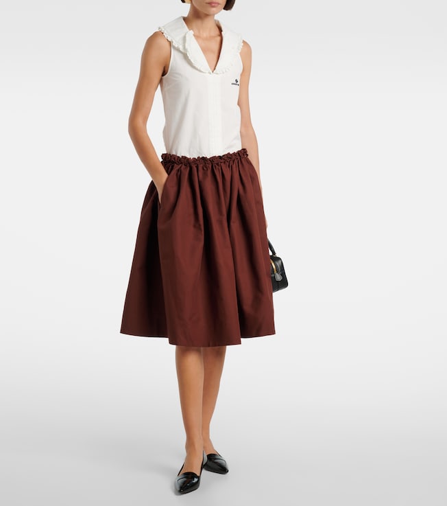 SHUSHU/TONG Ruffled cotton top
