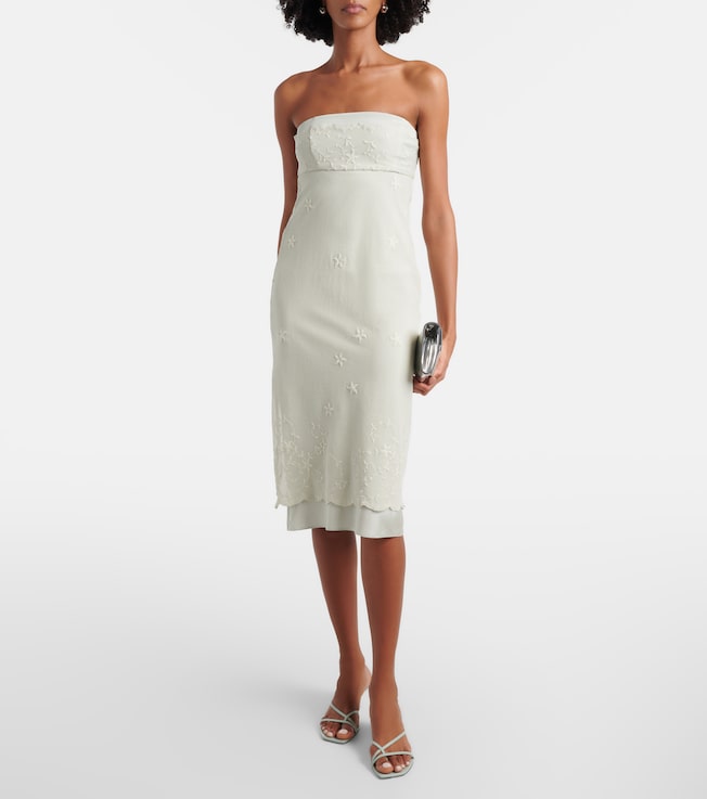 POSSE Cove embroidered midi dress