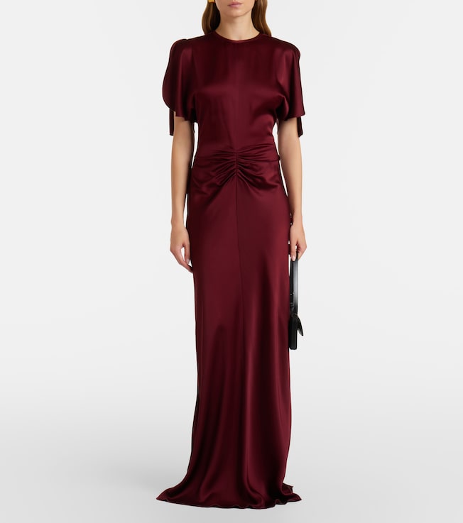 Victoria Beckham Isabella gathered satin gown