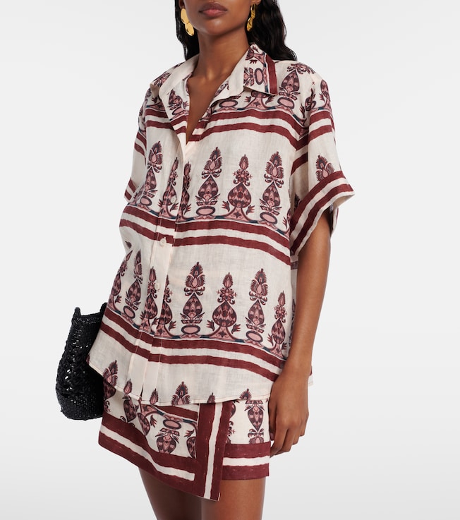 Johanna Ortiz Printed linen shirt