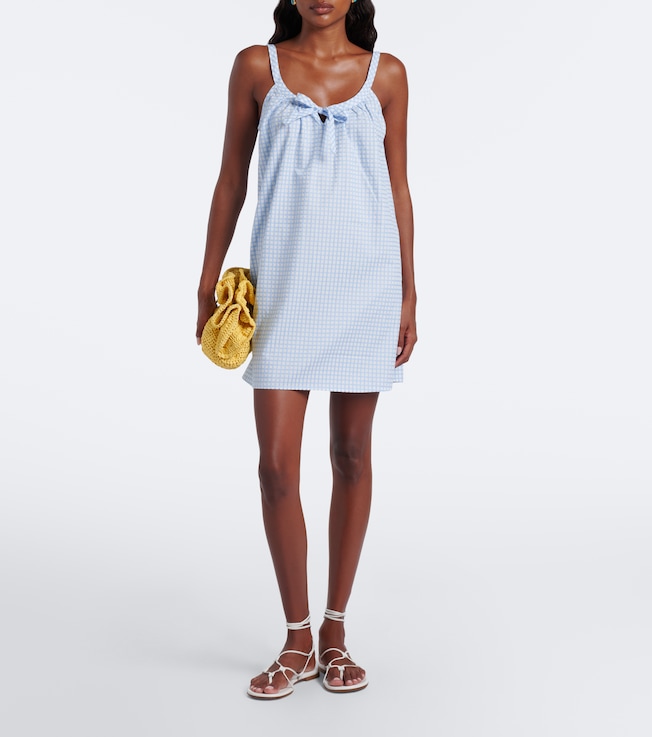 POSSE Lila gingham cotton minidress