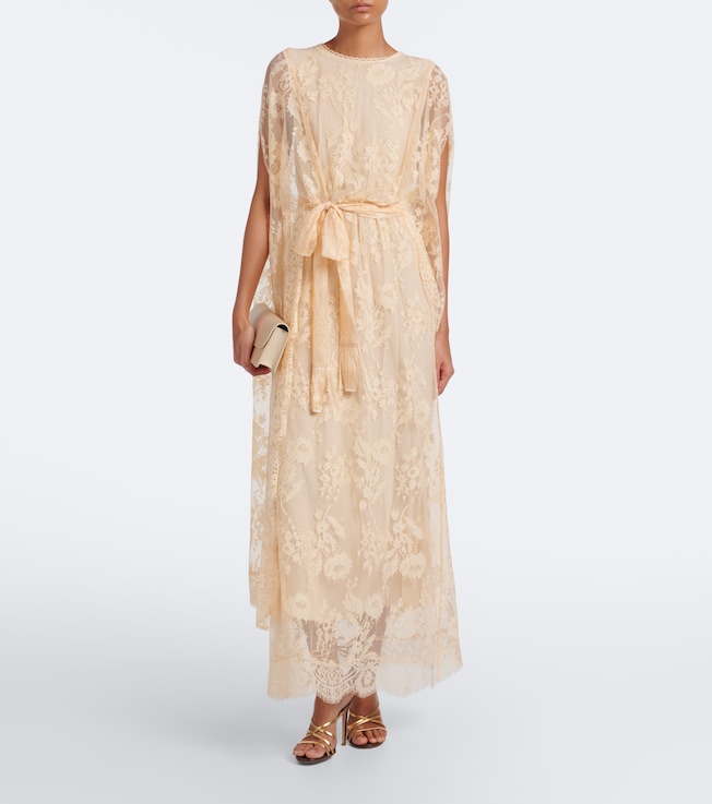 Zimmermann Valiant caped lace maxi dress