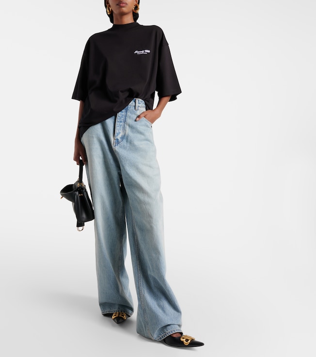 Balenciaga Printed cotton jersey T-shirt