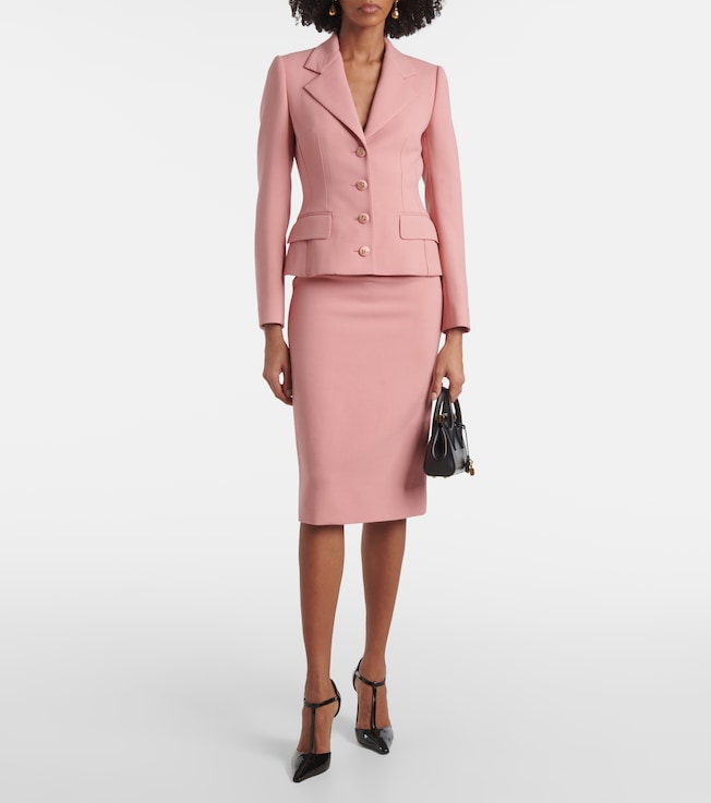 Dolce&Gabbana DG virgin wool pencil skirt