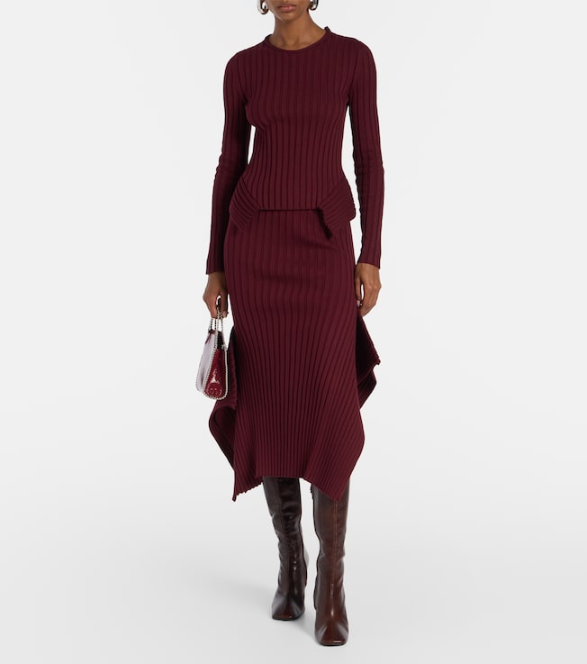 Stella McCartney Ribbed-knit cotton top