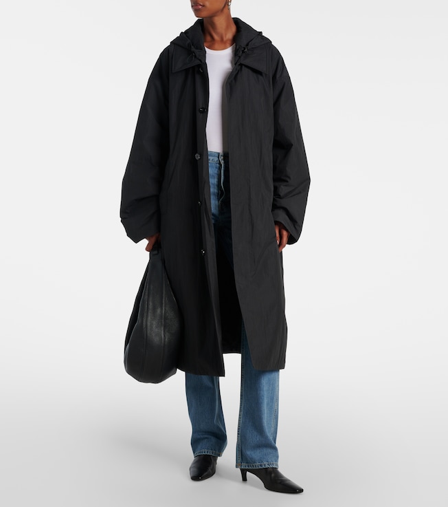 Aya Muse Hooded cotton-blend coat