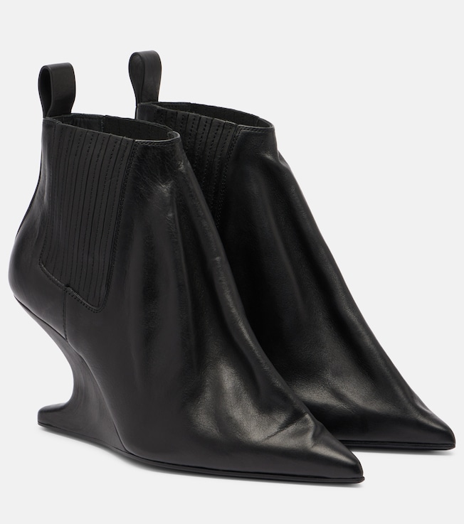 Rick Owens Leather ankle boots
