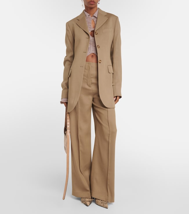 Acne Studios Jolcie single-breasted wool-blend blazer