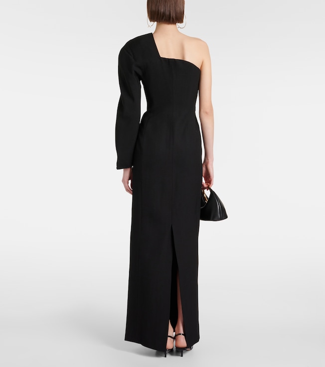 Jacquemus Jacquemus La Robe Pablo one-shoulder crêpe gown