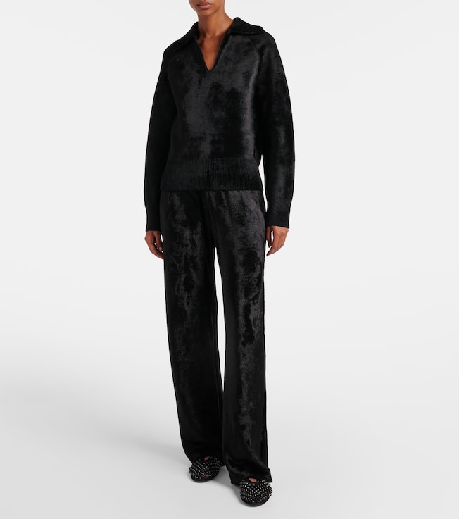 Alaïa Velvet straight pants