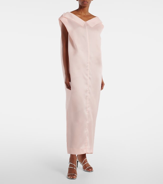 KHAITE Selwyn silk gazar maxi dress