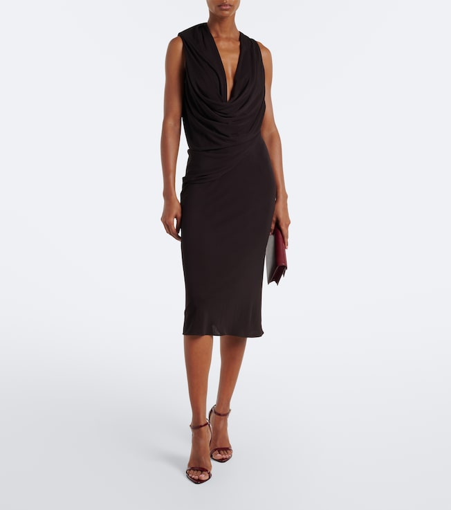 Tom Ford Crêpe jersey midi dress