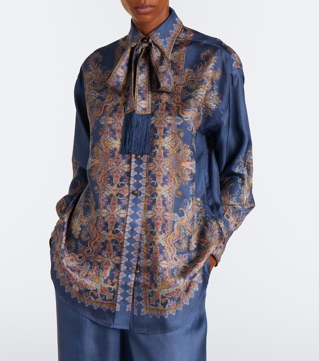 Zimmermann Valiant paisley silk blouse