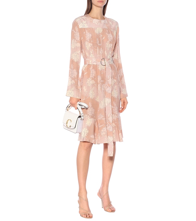 Chloé Floral silk-satin dress