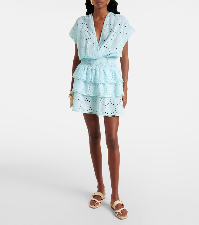 Melissa Odabash Jess cotton crochet minidress