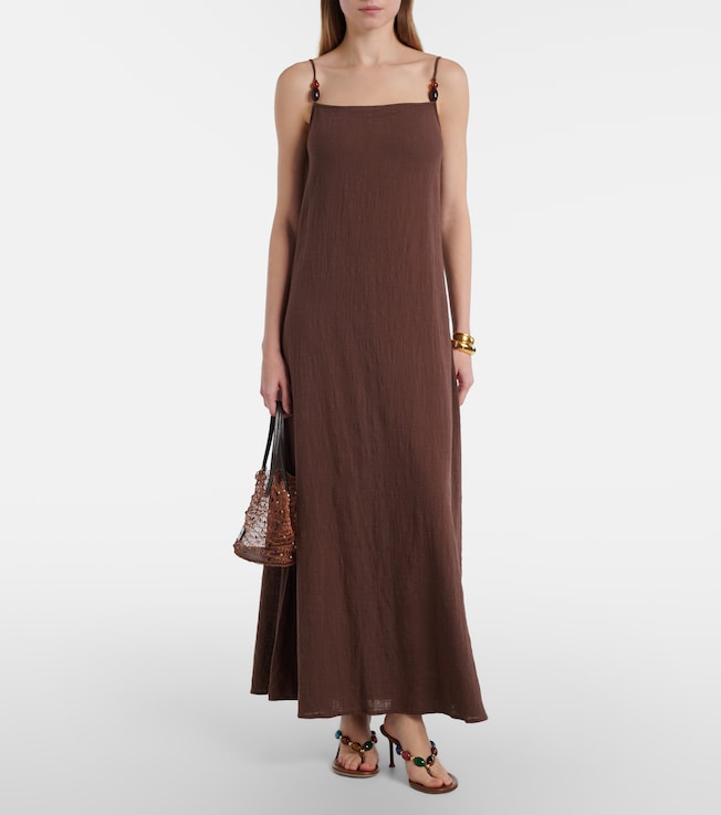  Staud Laura cotton gauze maxi dress