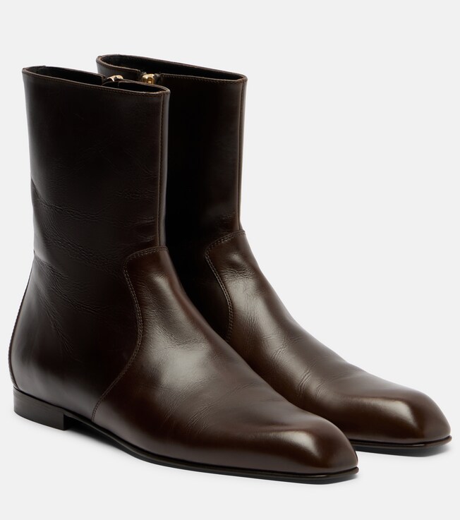 KHAITE Khaite Colt leather ankle boots