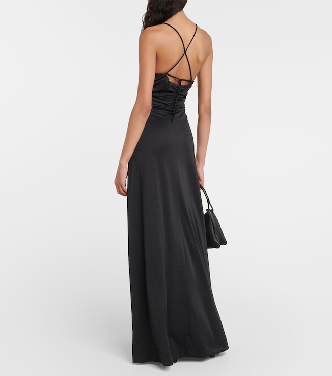 GANNI Ganni Crêpe jersey maxi dress