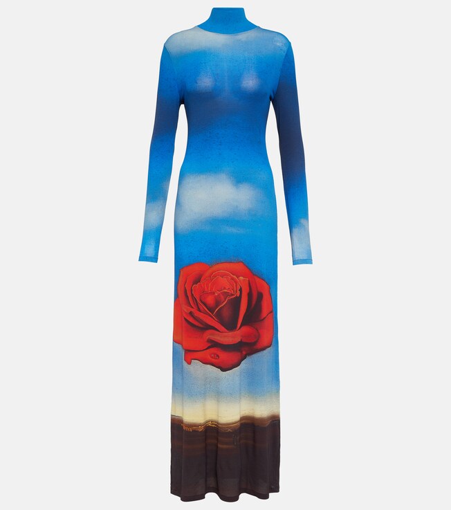 Bedrucktes Maxikleid aus Jersey | Rabanne