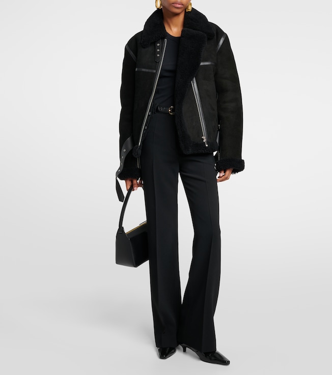 TOTEME Shearling and suede jacket 