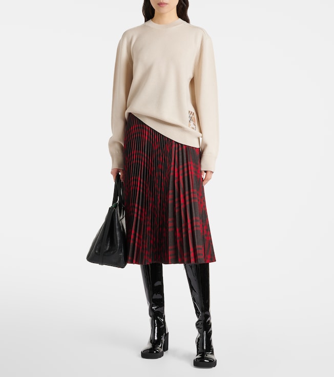 Burberry EKD Burberry Check wool sweater