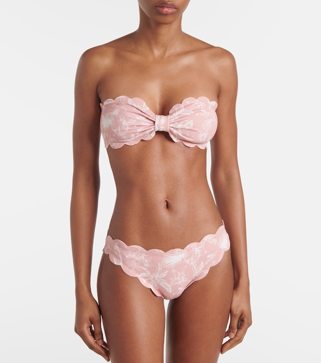 Marysia Antibes floral bandeau bikini top