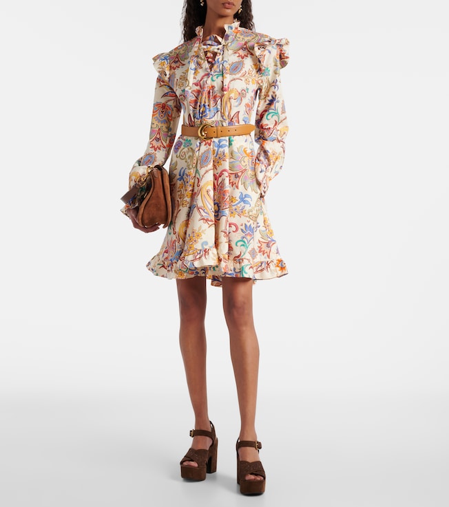Etro Printed cotton minidress