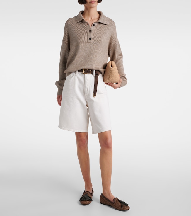 Agolde Indra mid-rise denim shorts