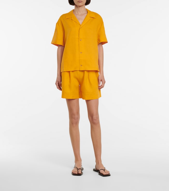 Asceno Zurich linen shorts