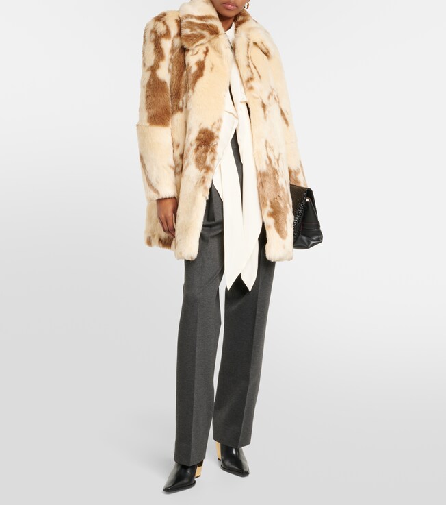 Faux fur coat | Victoria Beckham