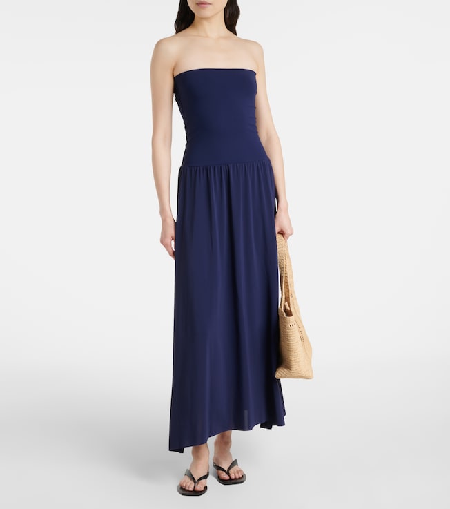 Eres Oda jersey and crêpe jersey maxi dress