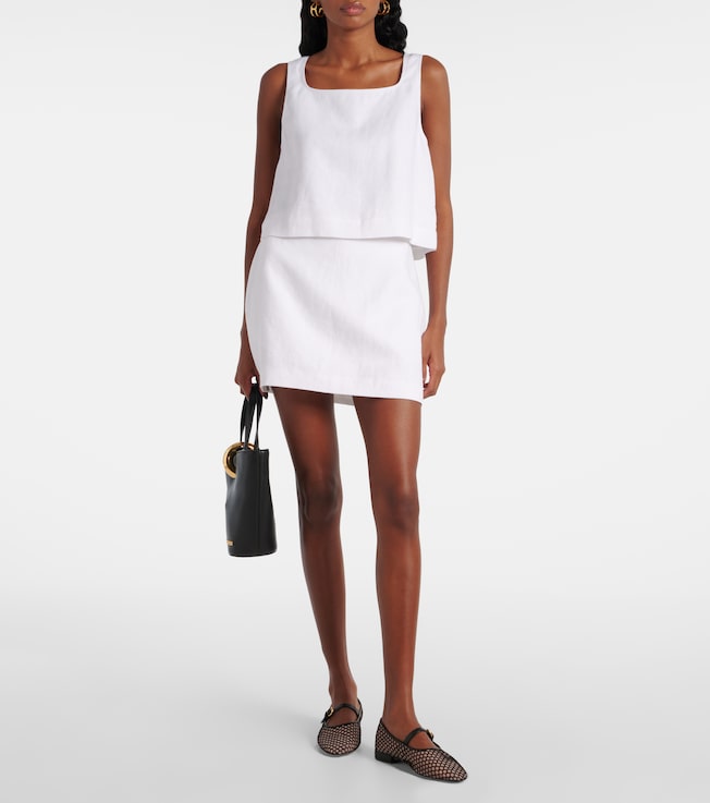 POSSE Val linen crop top