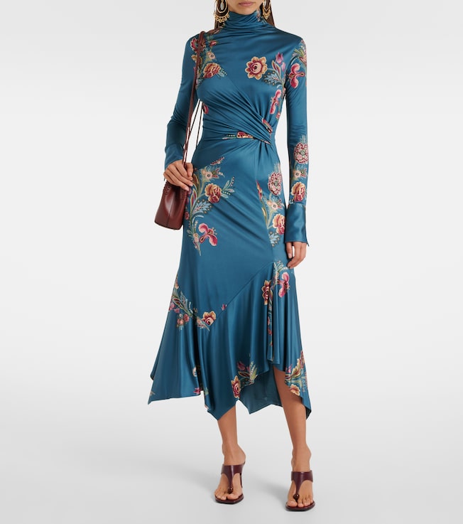 Etro Printed midi dress
