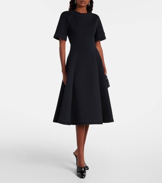 Marni Cotton-blend jersey midi dress