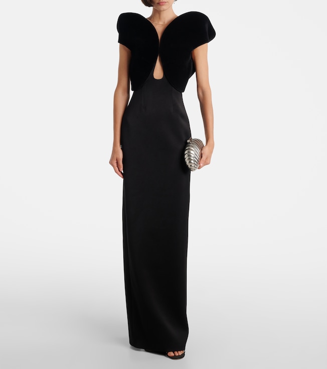 David Koma Satin gown