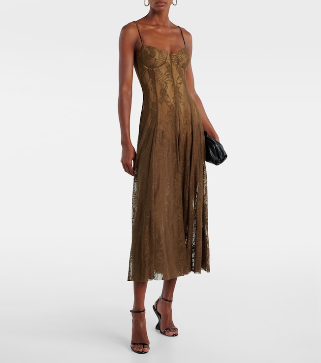 Norma Kamali Lace midi dress