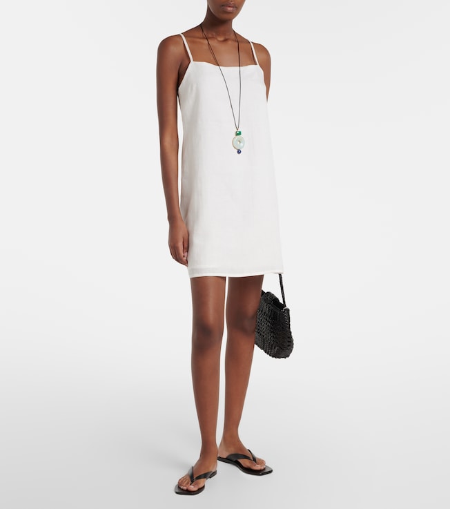 Asceno Geneva linen minidress