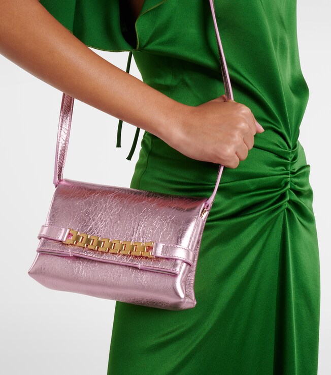 Chain Pouch Mini leather shoulder bag | Victoria Beckham