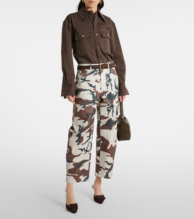 Nili Lotan Shon camouflage cotton cargo pants