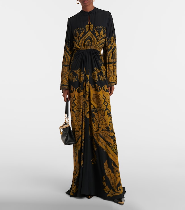 Etro Printed crêpe jersey gown