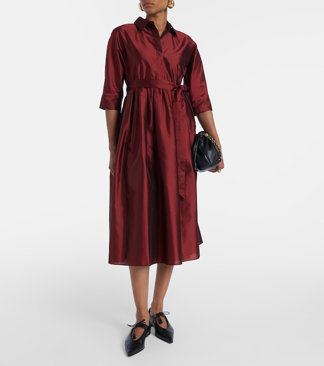 S Max Mara Perry satin midi dress