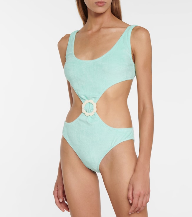 Lisa Marie Fernandez Stretch-cotton terry swimsuit