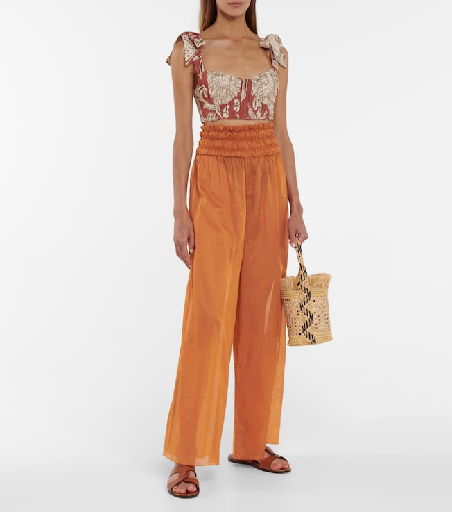 Johanna Ortiz Esperanza wide-leg cotton pants