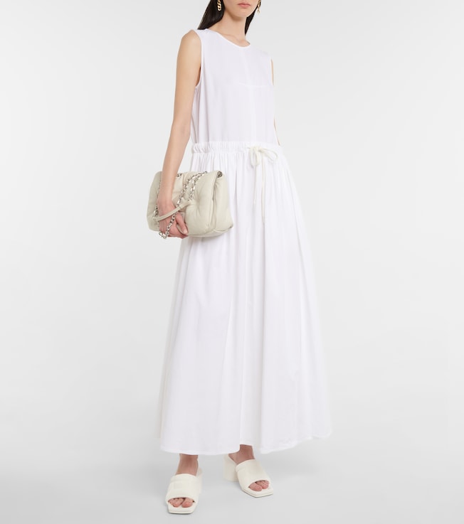 MM6 Maison Margiela Linen and cotton-blend maxi dress