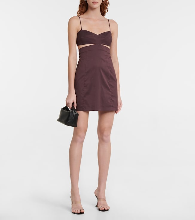 ZEYNEP ARCAY Cutout cotton-blend minidress