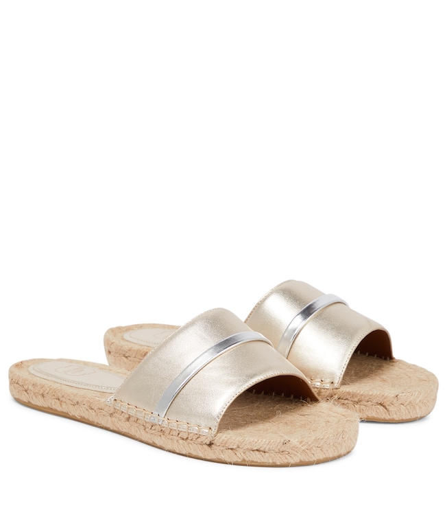 Malone Souliers Sol metallic espadrille sandals