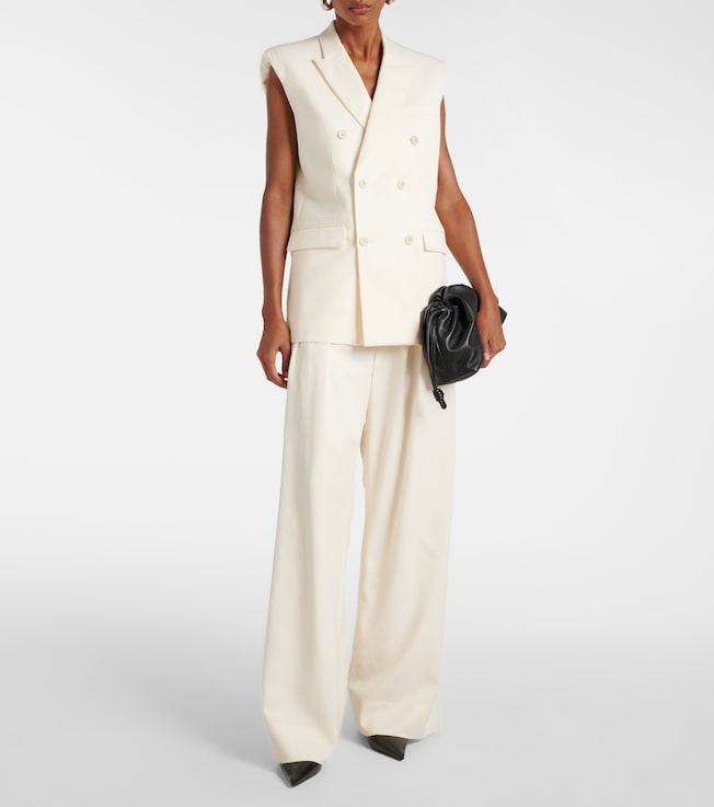 Wardrobe.NYC Low-rise wide-leg wool pants