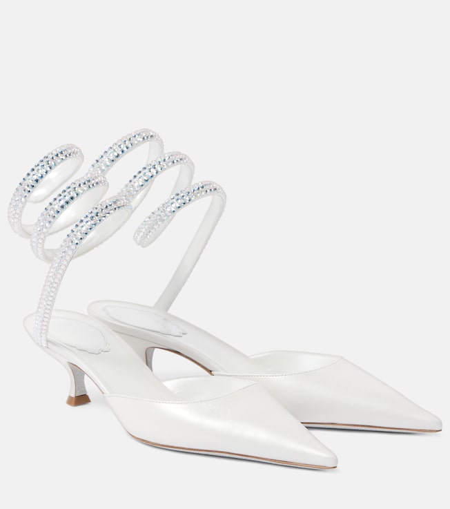 RENÉ CAOVILLA Cleo embellished leather sandals