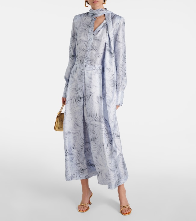 Stella McCartney Printed silk maxi dress