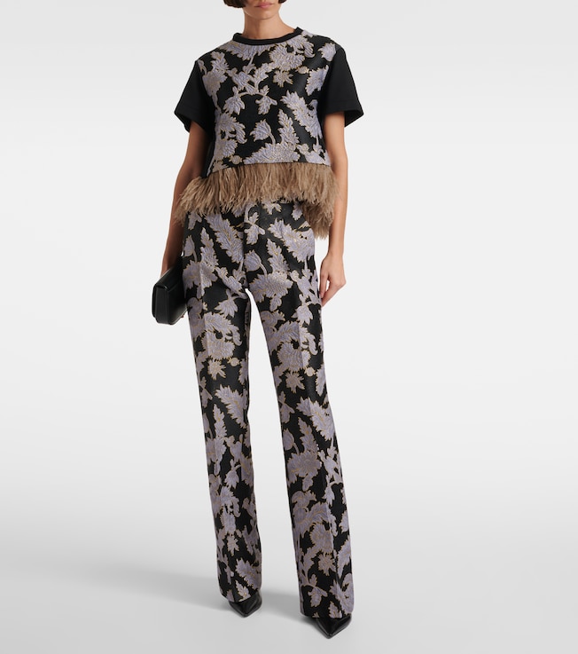 La DoubleJ Saturday Night jacquard bootcut pants